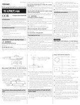 TEAC TC-LPR(T)-G6 Compression Load Cell Operating instructions