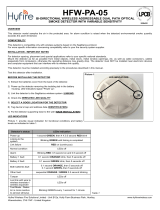 hyfire HFW PA 05 Bi-Directional Wireless Addressable Dual Path Optical Smoke Detector Operating instructions