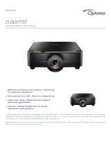 Optoma ZU920TST Operating instructions