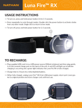 Nathan Luna Fire 250 RX Run Chest-Waist Light Operating instructions