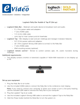 Logitech Rally Bar Huddle and Tap IP Video Conferencing System Operating instructions