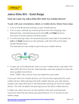Jabra Elite 85t Operating instructions
