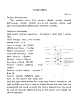 Zhongshan Haibang Lighting Appliance 19416 Operating instructions