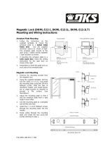 DKS DoorKing  Magnetic Door Locks Mounting & Wiring  User manual