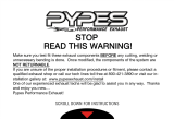 Pypes Performance Exhaust SGG61VS Operating instructions