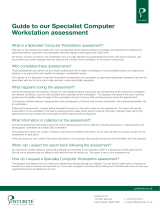 Posturite Specialist Computer Workstation Assessment Operating instructions