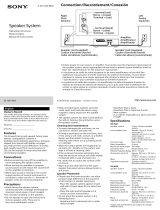 Sony SS-HA1 User manual
