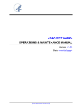 Templates Operations and Maintenance Maintenance Manual