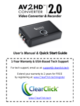 ClearClick AV2HD 2.0 User manual