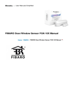Fibaro Door/Window Sensor FGK-10X Owner's manual