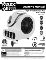Maxx Air HVCF1600 High Velocity Carpet Fan Owner's manual