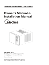 Midea MWF09HB4 Window-Type Room Air Conditioner Owner's manual