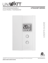 Stelpro Uniwatt UTE202NP NON PROGRAMMABLE ELECTRONIC THERMOSTAT Owner's manual