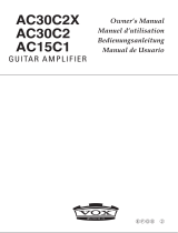 Vox AC30 CCX Blue Bulldog 2x12" Röhren Gitarrencombo Owner's manual
