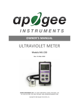 apogee INSTRUMENT MU-250 Owner's manual