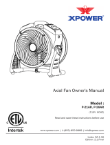 XPOWER MINI AXIAL FANS User guide