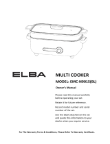 Elba EMC-N9015(BL) Multi Cooker Owner's manual