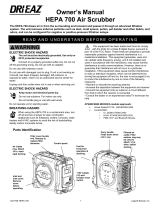 Dri-Eaz DRI-EAZ DR12204 Hepa 700 Air Scrubber Owner's manual