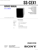 Sony SS-CEX1 Owner's manual