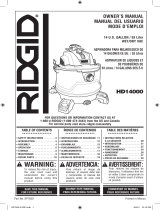 RIDGID HD14000 Owner's manual