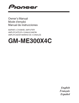 Pioneer GM-ME300X4C Owner's manual