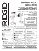 RIDGID R86115 Owner's manual