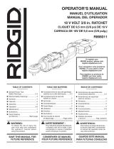 RIDGID R866011K-AC13B03N User guide