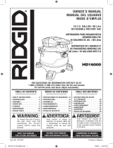 RIDGID HD1600C Owner's manual