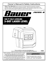 Bauer 100 FT Self Leveling 3-Dot Laser Level Owner's manual