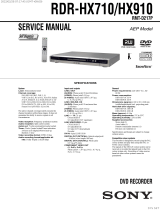Sony RDR-HX710 Owner's manual