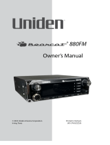 Uniden BC880 Bearcat 880 FM CB Radio Owner's manual