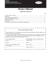 Carrier 40MAHB Owner's manual