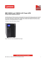 Lenovo IBM 1000VA and 1500VA LCD Tower UPS Owner's manual