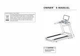 GUANGZHOU F21C3XX001 Treadmill fitness equipment Owner's manual