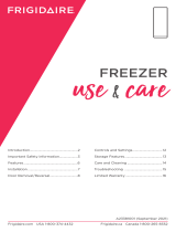 Frigidaire Upright Freezer FFUF2021AW User manual