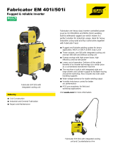 ESAB Fabricator EM 401i Owner's manual