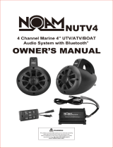 NOAM NUTV4 Marine Bluetooth Stereo Speaker System Owner's manual