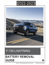 Ford 2022-2023 F-150 Lightning Battery Removal Owner's manual