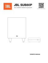 JBL SUB80P Wireless Subwoofer Owner's manual