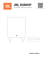 JBL SUB80P Wireless Subwoofer Owner's manual