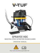 V-TUF SPRAYEX HDC110 Heavy-Duty Spray Extraction Carpet And Upholstery Cleaner Owner's manual