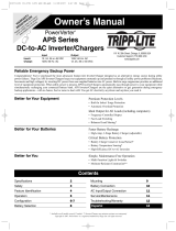 Tripp Lite TRIPP-LITE PowerVerter APS Series DC to AC Inverter Charger Owner's manual