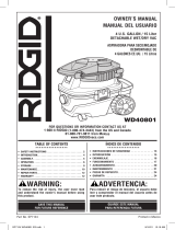 RIDGID WD4080 Owner's manual