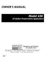 HARVEST TECHNOLOGY 436 Owner's manual