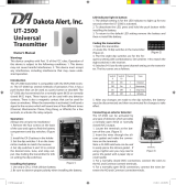 Dakota Alert UT-2500 Owner's manual