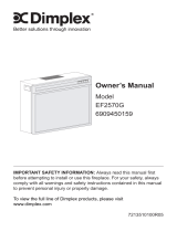 Dimplex EF2570G Owner's manual