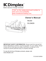 Dimplex DLGM29 Owner's manual