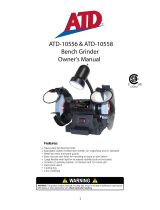 ATD -10556 Bench Grinder Owner's manual
