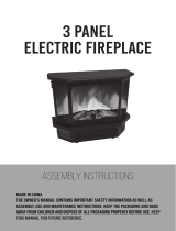 TDC 3 Panel electric fireplace Owner's manual