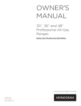 Monogram 30”, 36” and 48” Professional All-Gas Ranges Owner's manual
